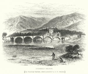 Dunkeld Bridge (gravura) de English School
