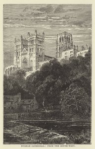 Catedral de Durham, do sudoeste de English School
