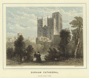 Catedral de Durham, vista para o sudoeste de English School