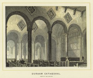 Catedral de Durham, vista da Galiléia de English School