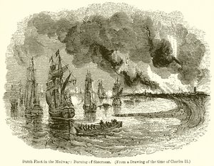 Frota holandesa na Medway: Burning of Sheerness