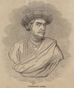 Dwarkanath Tagore (gravura) de English School