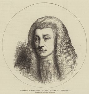 Edward Burtenshaw Sugden, Barão de St. Leonard (gravura) de English School