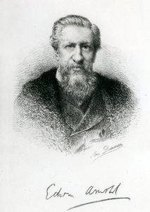 Edwin Arnold (1832-1904) (gravura) de English School