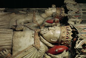 Efígie de Henrique IV (1367-1413) em seu túmulo na Catedral de Canterbury (mármore)