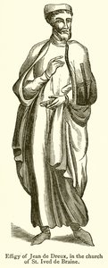 Efígie de Jean de Dreux, na igreja de Santo Ived de Braine de English School