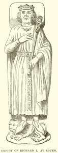 Efígie de Ricardo I em Rouen de English School
