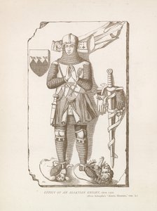 Efígie de um cavaleiro alsaciano, c 1320 de English School
