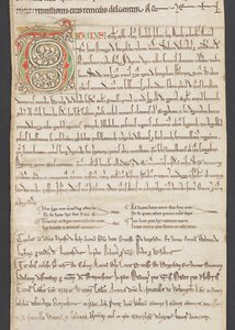 Egerton MS 2849, Membrana III, c.1225-30 (velino) de English School