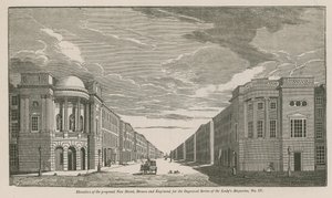 Elevação da proposta da New Street de English School