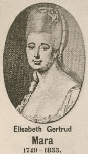 Elisabeth Gertrud Mara (gravura) de English School