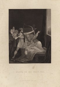 Eliseu em sua cama da morte de English School