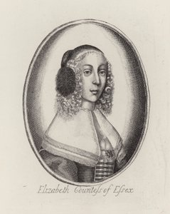 Elizabeth, Condessa de Essex (gravura) de English School