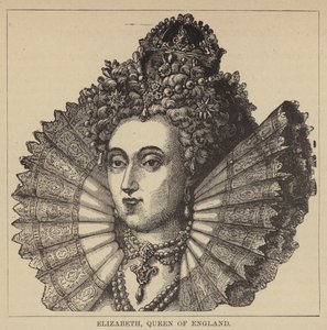 Elizabeth, Rainha de Inglaterra (gravura) de English School