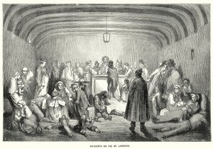 Auswanderer auf dem St. Lawrence von English School