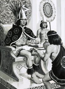 O imperador Montezuma dos astecas gostou de beber cacau de English School
