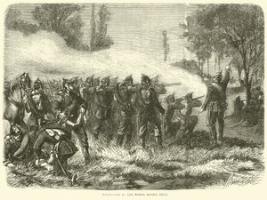 Encontro na floresta antes de Metz, outubro de 1870 de English School