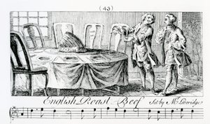 "English Roast Beef", de M. Leveridge. de English School