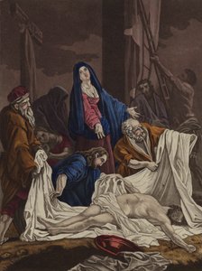 Entombamento de Cristo (cor litho) de English School