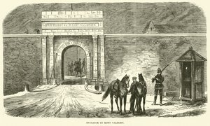 Entrada para Mont Valerien, janeiro de 1871 de English School