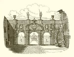 Entrada, rubenss, jardim de English School