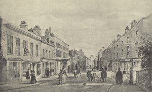 Eton High Street, 1844 (gravura) de English School