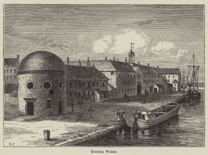 Etruria Works (gravura) de English School