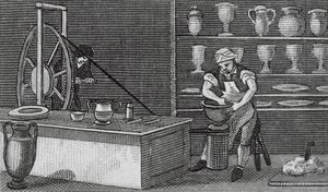 Etrúria, as olarias (gravura) de English School