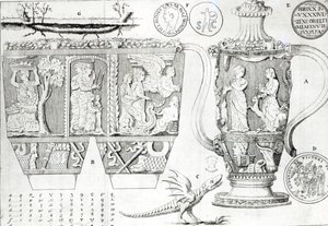 Vaso e Desenhos Etruscos de English School