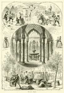 Europa, Espanha (gravura) de English School