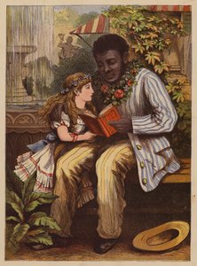 Eva e o tio Tom (litografia a cores) de English School