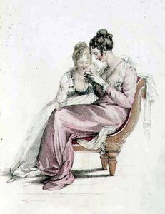Vestido de noite ou completo, placa de moda do Ackermann