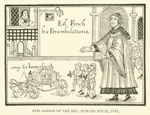 Maus feitos do reverendo Edward Finch, 1641 de English School