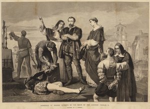 Execução de patriotas espanhóis no reinado do imperador Carlos V de English School