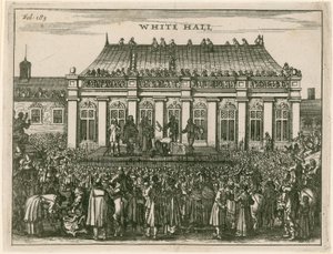 Execução do rei Charles I em Whitehall de English School