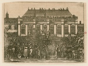 Execução do rei Charles I em Whitehall de English School