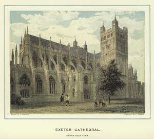 Catedral de Exeter, vista nordeste de English School