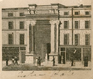Exeter Hall, Strand, Londres; prova de English School