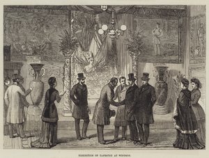 Exposição de Tapeçaria em Windsor (gravura) de English School