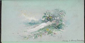 F.7: Uma mulher entre flores, de um 