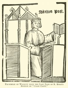 Fac-símile de xilogravura da última página da edição de R Keles de Colin Clout de English School