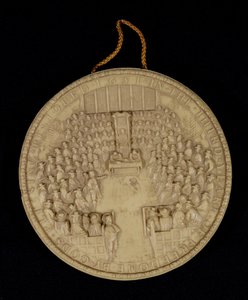 Fac-símile do Grande Selo da Inglaterra de 1651, anverso representando a Câmara dos Comuns em Sessão (ver 105042 para reverso)