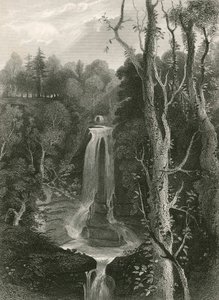 Quedas de Acharn (gravura) de English School