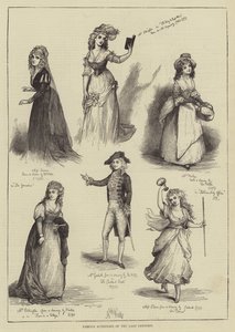 Famosas atrizes do século passado (gravura) de English School