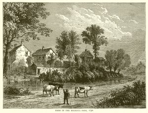 Fazenda no Regents Park, 1750
