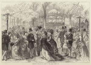 Baile de Moda e Concerto nos Campos Elíseos, Paris (gravura) de English School
