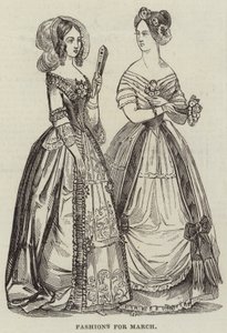 Moda para março (gravura) de English School