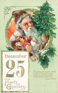 Pai Natal, cartão de Natal de English School
