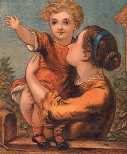 "O pai está a chegar!" (cor litho) de English School