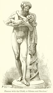 Faunus com a criança, ou Silenus e Baco de English School